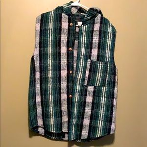 Hooded Woven Vest